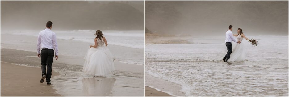 Wedding photography time on Waihi Beach