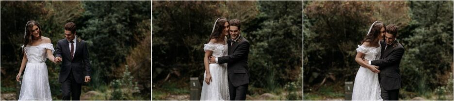 Natural fun moments with elopement photography in New Zealand