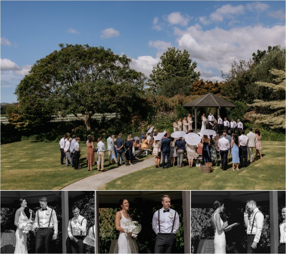 Tauranga garden wedding, vows