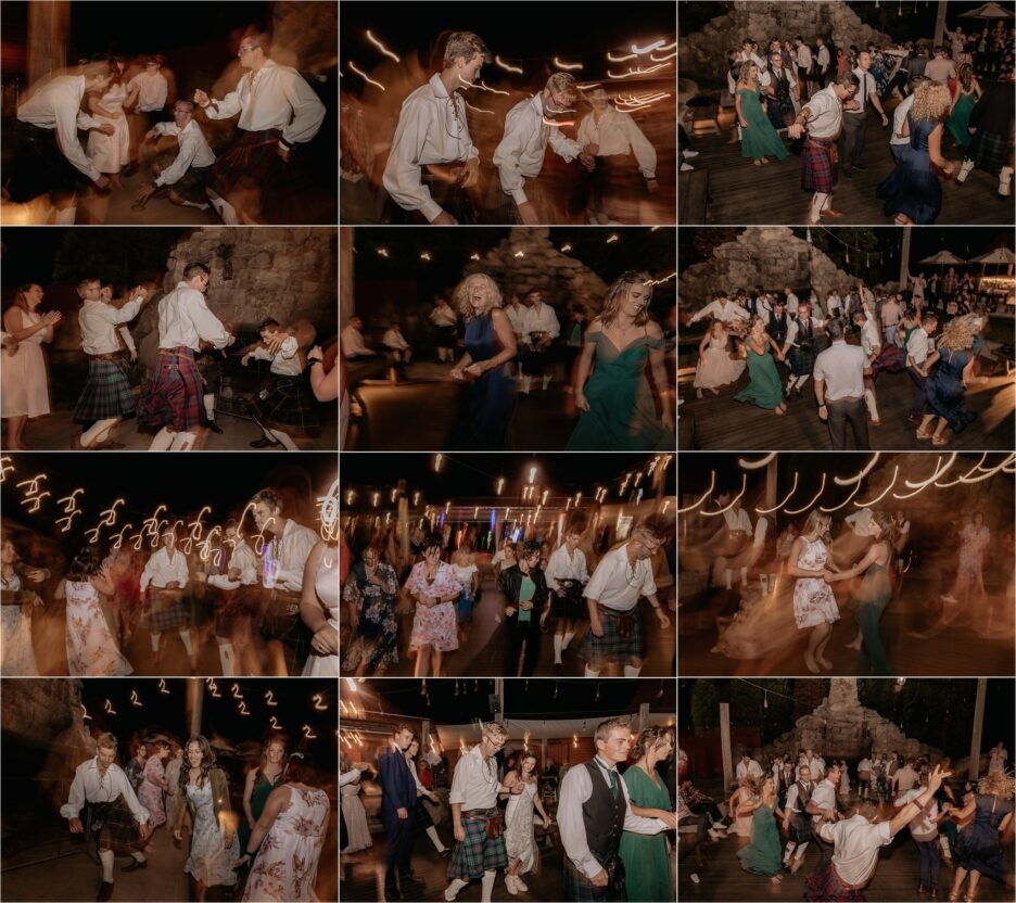 Scottish Ceilidh traditional wedding dancing