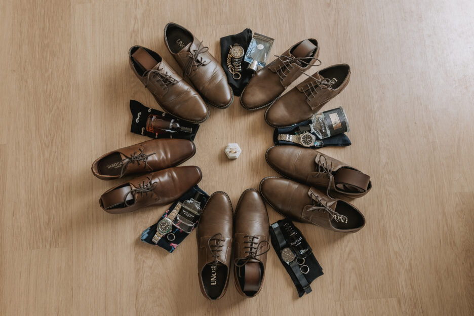 Groom and groomsmens shoes and socks