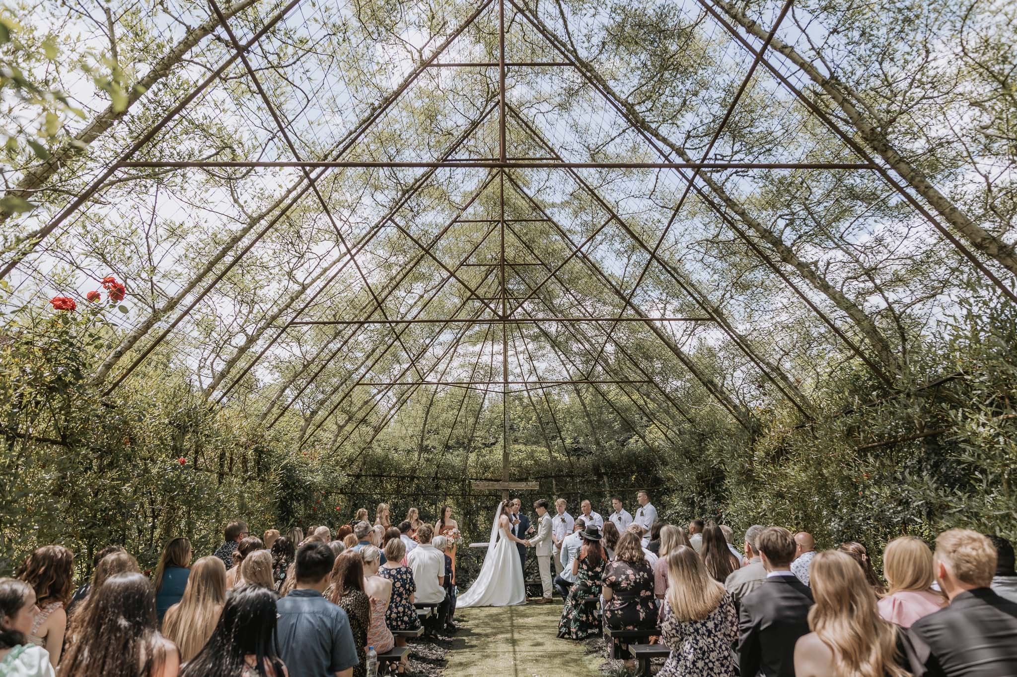 Ohaupo Tree church wedding ceremony